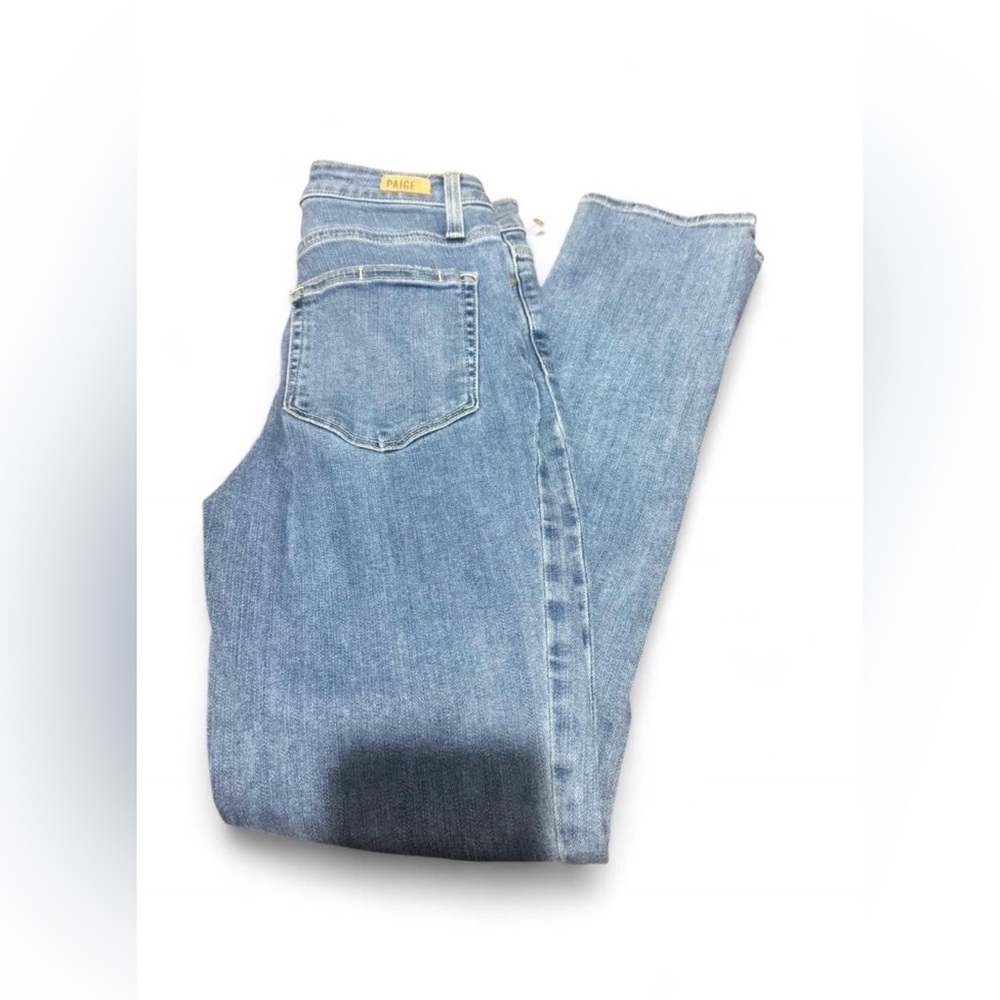 PAIGE Women's Light Blue High Rise Jeans